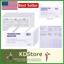 24 Easy Read Checkbook Registers – Clear & Durable