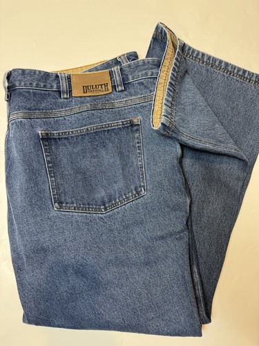 Duluth Trading Herren Jeans Größe 50x 32 Ballroom Relaxed Fit Blau Denim