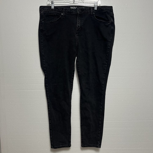 Pantalones de mezclilla MOSSIMO curvilíneos ajustados elásticos para mujer talla 16s negros tiro medio - Imagen 8 de 14