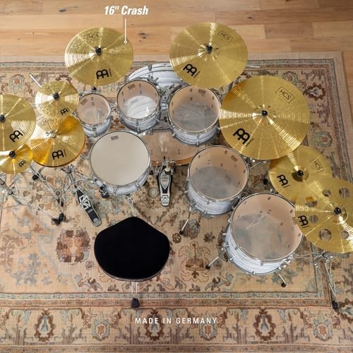 Meinl 16” Crash Cymbal – HCS Traditional Finish Brass for Drum Set Made In - Picture 3 of 6