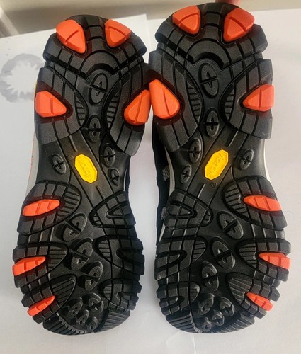 Merrell Men Moab 3 Mid Shoes Black/Tangerine - Size 10  - Imagen 3 de 5