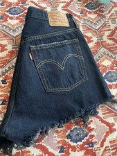 Levi's Women's 501 Original High-Rise Jean Shorts Shorts Size 31, Pre Washed