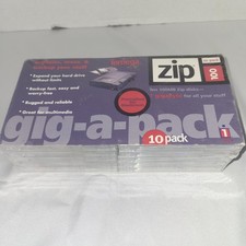 BRAND NEW Iomega 10 Pack of 100MB Mac Formatted Zip Disks SEALED