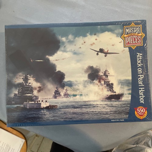 Master Pieces Attack On Pearl Harbor 550 Piece Puzzle New Sealed In Box