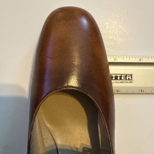 VTG 60’s Miss Wonderful Women's Mary Jane Heeled Shoes Brown Almond Toe Sz 7.5 N - Picture 15 of 15