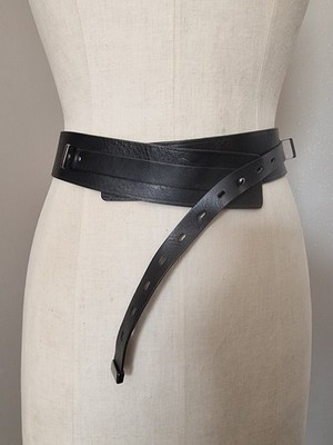 COMPTOIR DES COTONNIERS: GÜRTEL SCHWARZ ECHTLEDER UTILITY REAL LEATHER