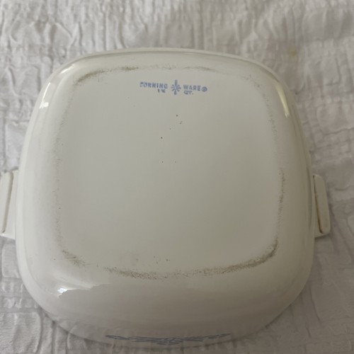 Vtg Corning Ware Blue Cornflower 1 3/4 QT Casserole Dish With Glass Lid B21 - Bild 4 von 6
