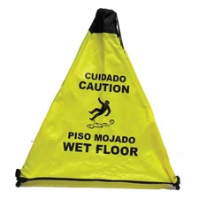 Novus Products Pc111y Safety Cone, 18 In Height, 18 1/2 In Width, Cloth,