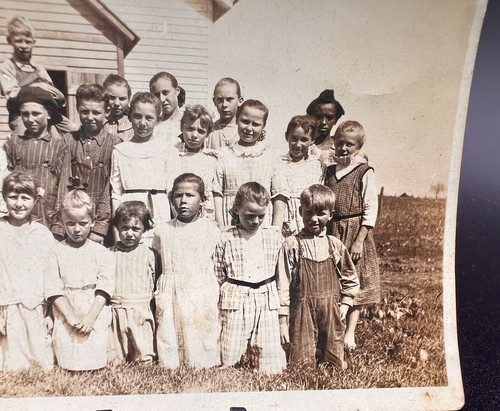 Photo Antique Early 1900s Elementary School Class Picture Children Integrated - Picture 3 of 7