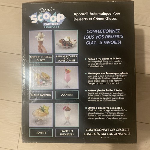 Deni Scoop Factory Compact Ice Cream Machine Automatic Model 5000 1-1/2 Quart - Picture 2 of 3