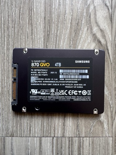 Samsung 870 QVO Series 4TB 2.5 inch SATAIII Internal SSD MZ-77Q4T0 Fast Shipping