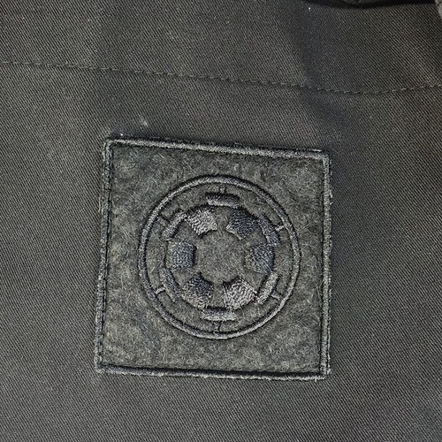 Figs x Star Wars Scrub Top Uomo L Federazione Lato Oscuro Henley Collo Mandarino - Foto 5 di 10