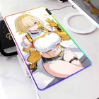 Anime NIKKE Sexy Elegg Large LED Backlit Carpet Mouse Pad RGB Keyboard Desk Mat