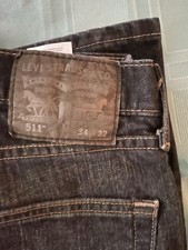 Levi s 511 Slim Fit Tapered Leg; Dark Wash Men s 34x32 Jeans
