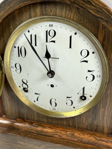 SETH THOMAS "Roy" Adamantine Mantle Clock - Picture 5 of 14