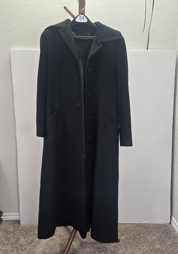 Fleurette 100% Cashmere Maxi Coat Size 8 Made in the USA - Picture 3 of 9