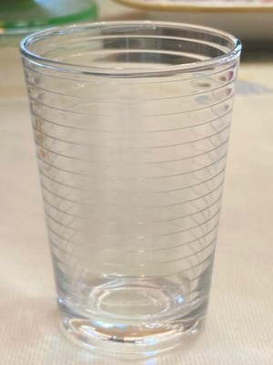 Vintage Pasabahce of Turkey Doro Juice Glasses~Slightly Blue~Ribbed~8 Available!