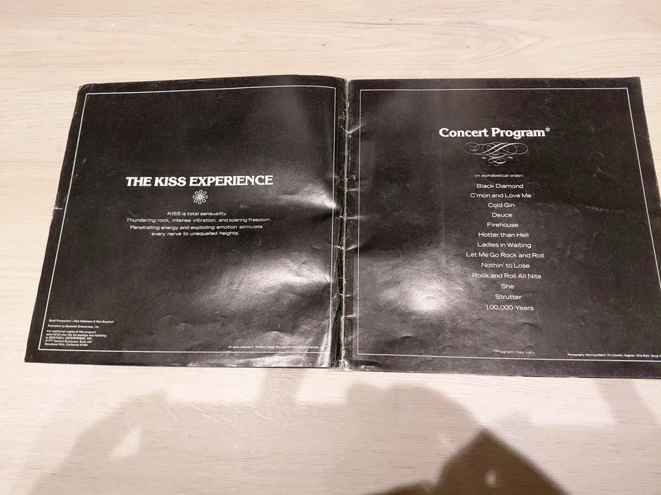 KISS VERY FIRST TOUR PROGRAMME 1976 - Image 3 of 4