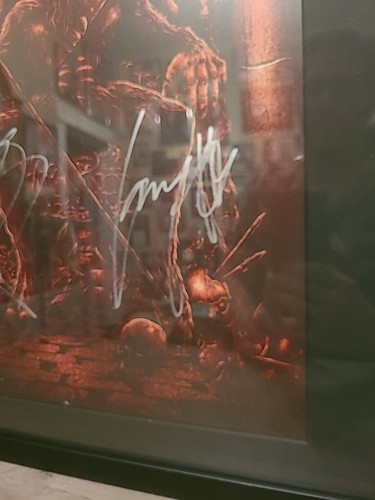 Poster SLAYER FIRMATO 4x Kerry King Tom Araya Paul Bostaph Gary Holt - Foto 6 di 9