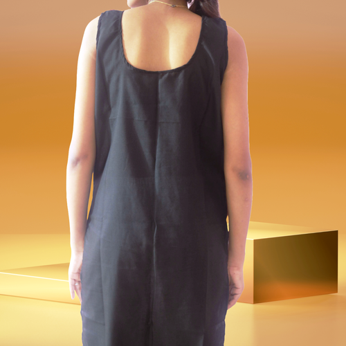 Kombipack 2 lange Baumwoll-Innenslip für Damen - transparente Kurtis & Kleider Damen - Bild 48 von 240