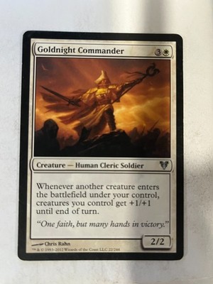 Goldnight Commander - Avacyn Restored - Magic the Gathering MTG Nice!