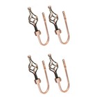  2 Count Curtain Hooks for Tie Backs Tieback Hold Holdbacks Holders