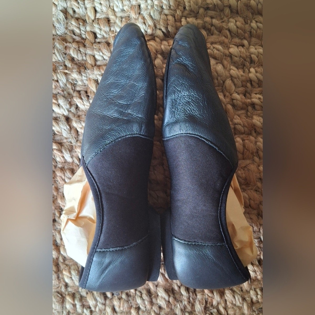 Eurotard Adult Axle Slip On Jazz Shoes - Black Sz 9 Dancecore Leather Jazz View 4