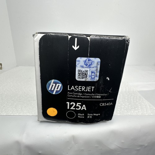HP CB540A 125A Black Cartridge For CP1215 Genuine New OEM Sealed Box - Picture 2 of 5