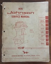 Original Johnson Outboard Motor Marine Service Manual 115 HP