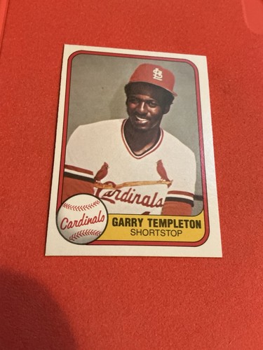 Garry Templeton 1981 Fleer #529 Cardenales de San Luis🔥🔥🔥🔥🔥🔥 - Imagen 1 de 2