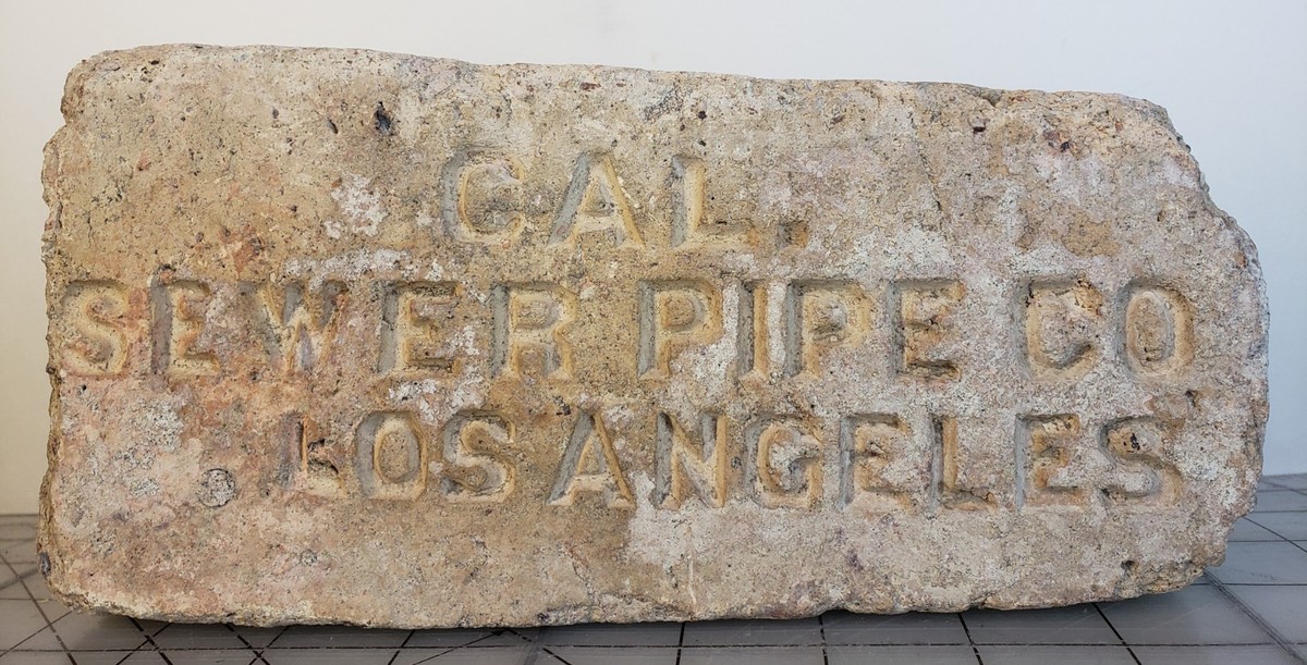 RARE 1898-1900 ANTIQUE FIRE BRICK CALIFORNIA SEWER PIPE