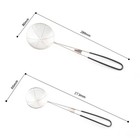  3 Pcs Fine Mesh Strainer Cooking Tool Hot Pot with Handle Stainless Steel Sieve