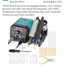YIHUA 939-III 150W Digital Pyrography Wood Burning Kit Complete Kit Diy Tool