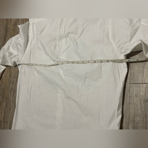 J. Crew Men's White Broken-In Organic Cotton Oxford Shirt, Size Medium - Picture 7 of 9