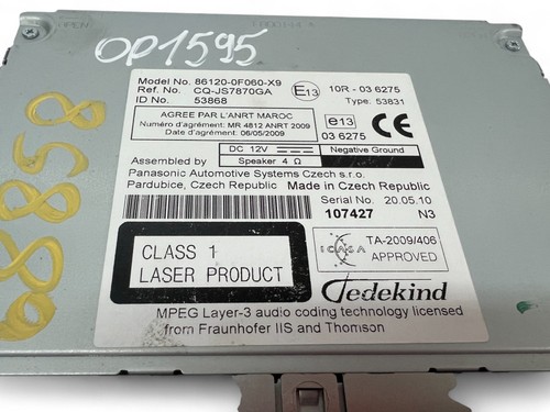 TOYOTA COROLLA Verso ZER, ZZE12, R1 Musik-Player ohne GPS 31411836 - Bild 4 von 6