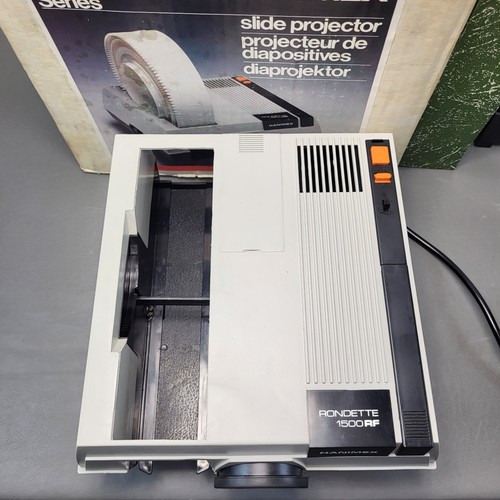 Diaprojektor HANIMEX Rondette 1500 RF mit Fernbedienung Anleitung Box & Rad UK - Bild 11 von 22