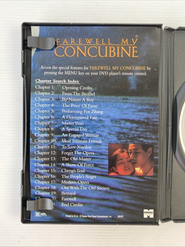 Farewell My Concubine (DVD , 1993) Leslie Cheung - Very Good Condition Region 1 - Picture 4 of 5