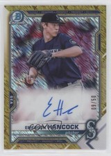 2021 Bowman Chrome Prospects Gold Shimmer Refractor /50 Emerson Hancock Auto