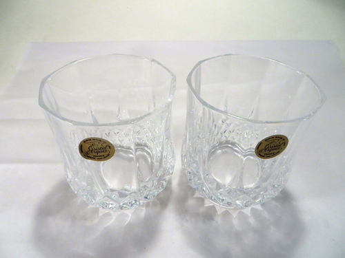 (2) Cristal d' Arques France 24% LEAD Crystal Garanti Cocktail Glasses 3.5" - Picture 2 of 4