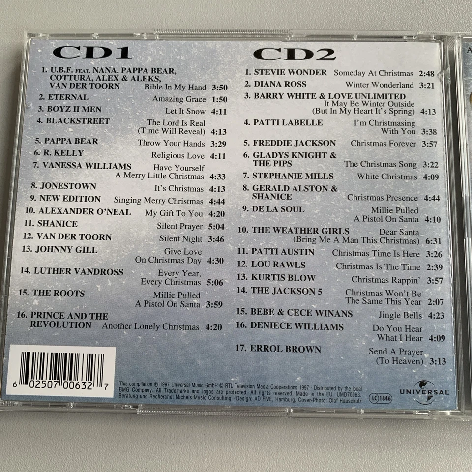 2CD Black Christmas Album 33 Songs Eternal Jackson 5 De La Soul Stevie Wonder... - Bild 2 von 3