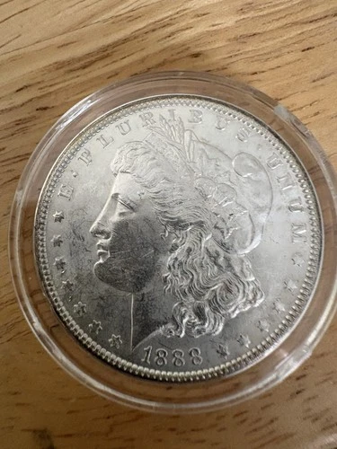 1888 Morgan Silver Dollar $1 Business Strike Coin 0.9 Fineness Circulated