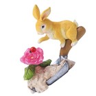 1 Pc Outdoor Rabbit Shape Lamp Resin Rabbit Statue Resin Rabbit Statue