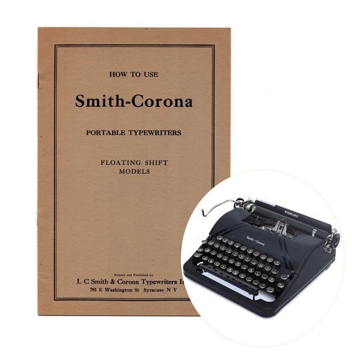 Manual de instrucciones ORIGINAL para máquina de escribir Smith Corona Sterling cambio flotante - Imagen 1 de 3