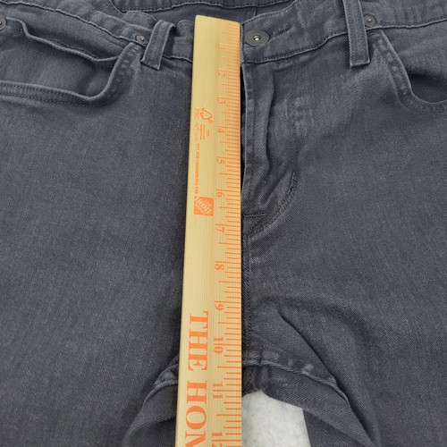 Hudson Blake Slim Straight Jeans Mens 34 Black Denim Classic Five Pocket Stylish - Picture 4 of 11