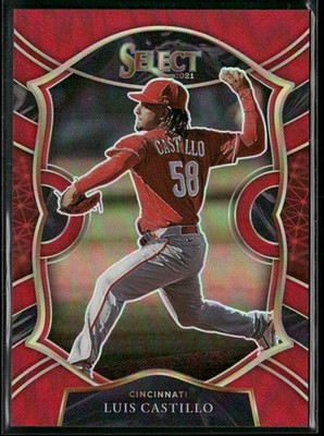2021 Panini Select #88 Luis Castillo Red Prizm #/199