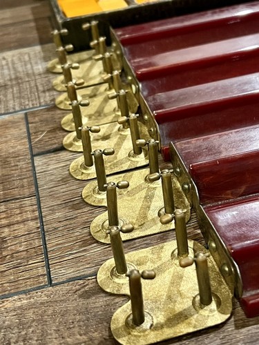 Vintage Royal Mah Jong Bakelite 5 Trays Set 155 Tiles Locking Box MahJong Game - Bild 8 von 14