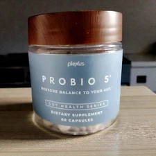 Plexus PROBIO 5 Gut Health Supplement - 60 Capsules EXP 05/2026 •Restore Balance