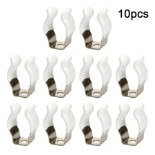 Narrow Base Spring Clips for Tool Storage Set of 10 Heavy Duty Hangers