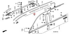 New Genuine Honda Odyssey Roof Molding Trim Right (2005-2010) OE 74306SHJA21