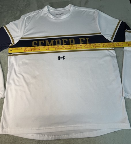 CAMISA UNDER ARMOUR SEMPER FI BLANCA MANGA LARGA GRANDE "¡OORAH!" - Imagen 4 de 9